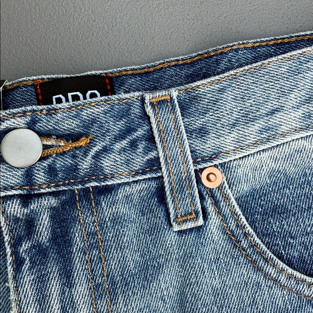 Urban Outfitters Light Blue High Waist Denim Shorts - Picture 2 of 5